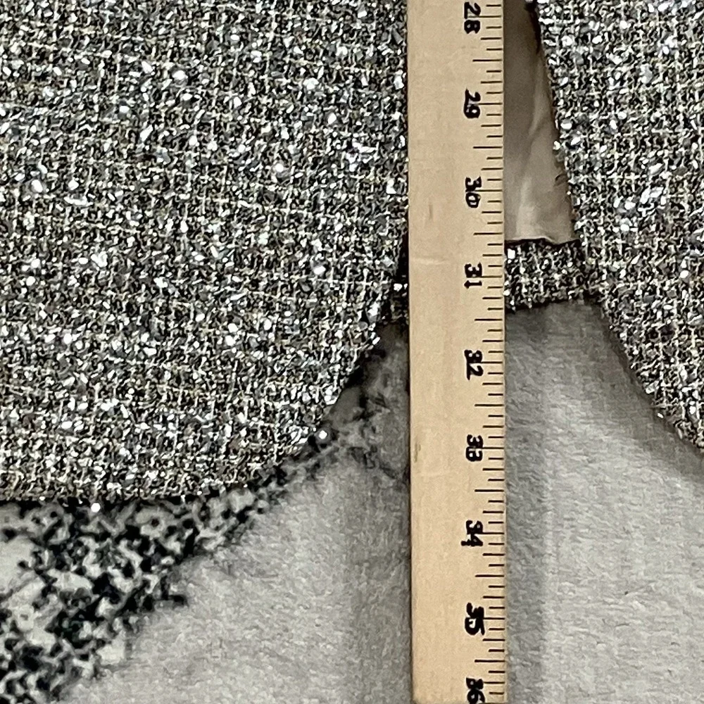 BR Tweed Blazer‎ Womens Size 14 NWT Textured Career Jacket Neutral Boucle